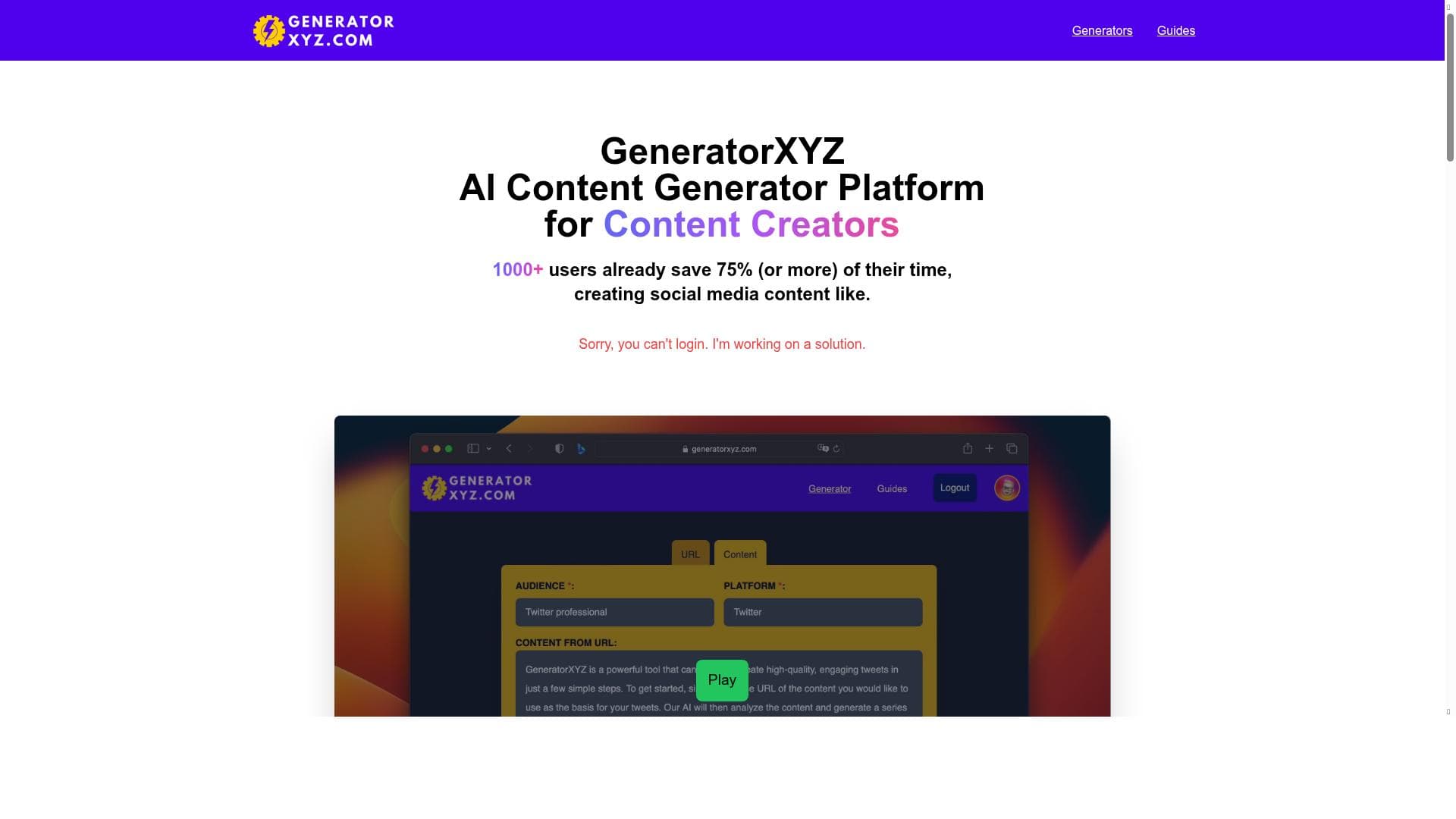 GeneratorXYZ