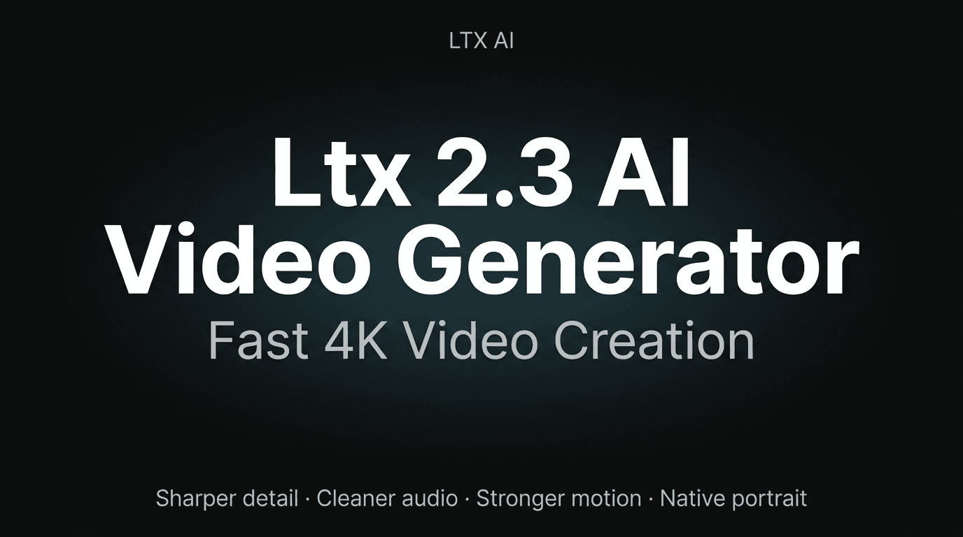 LTX 2.3 AI Video Generator