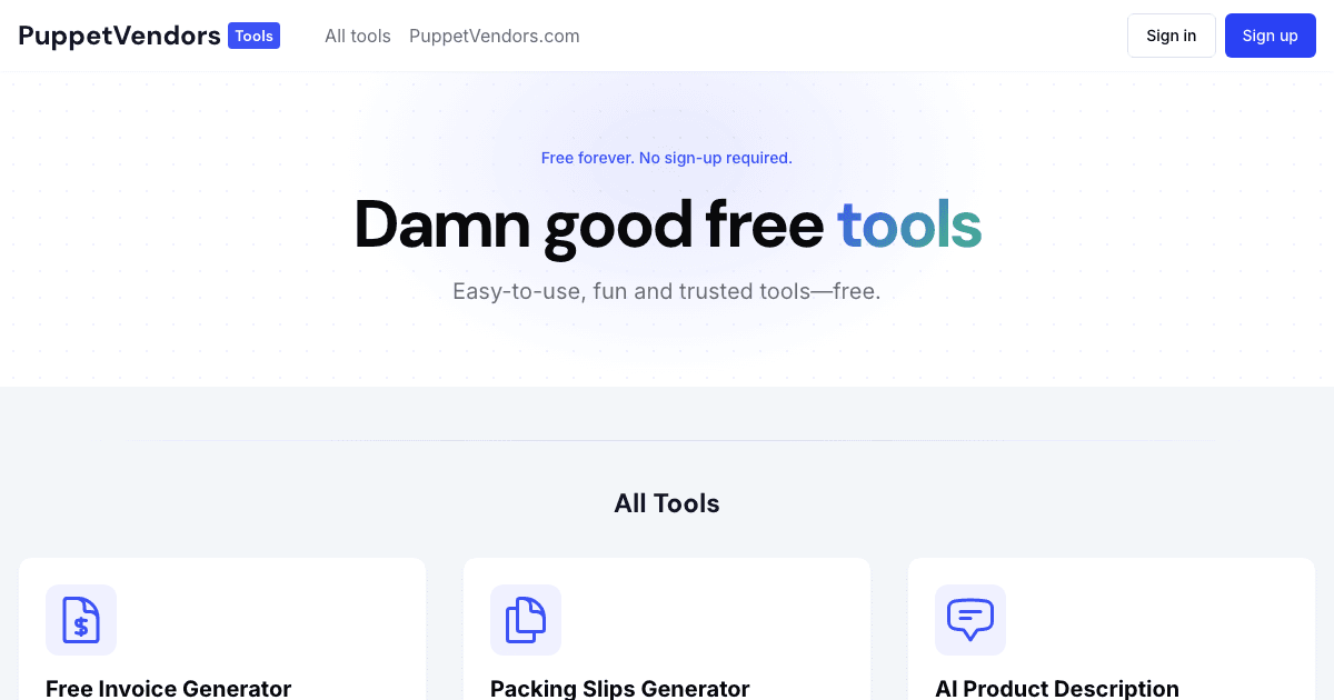 Damn Good Tools