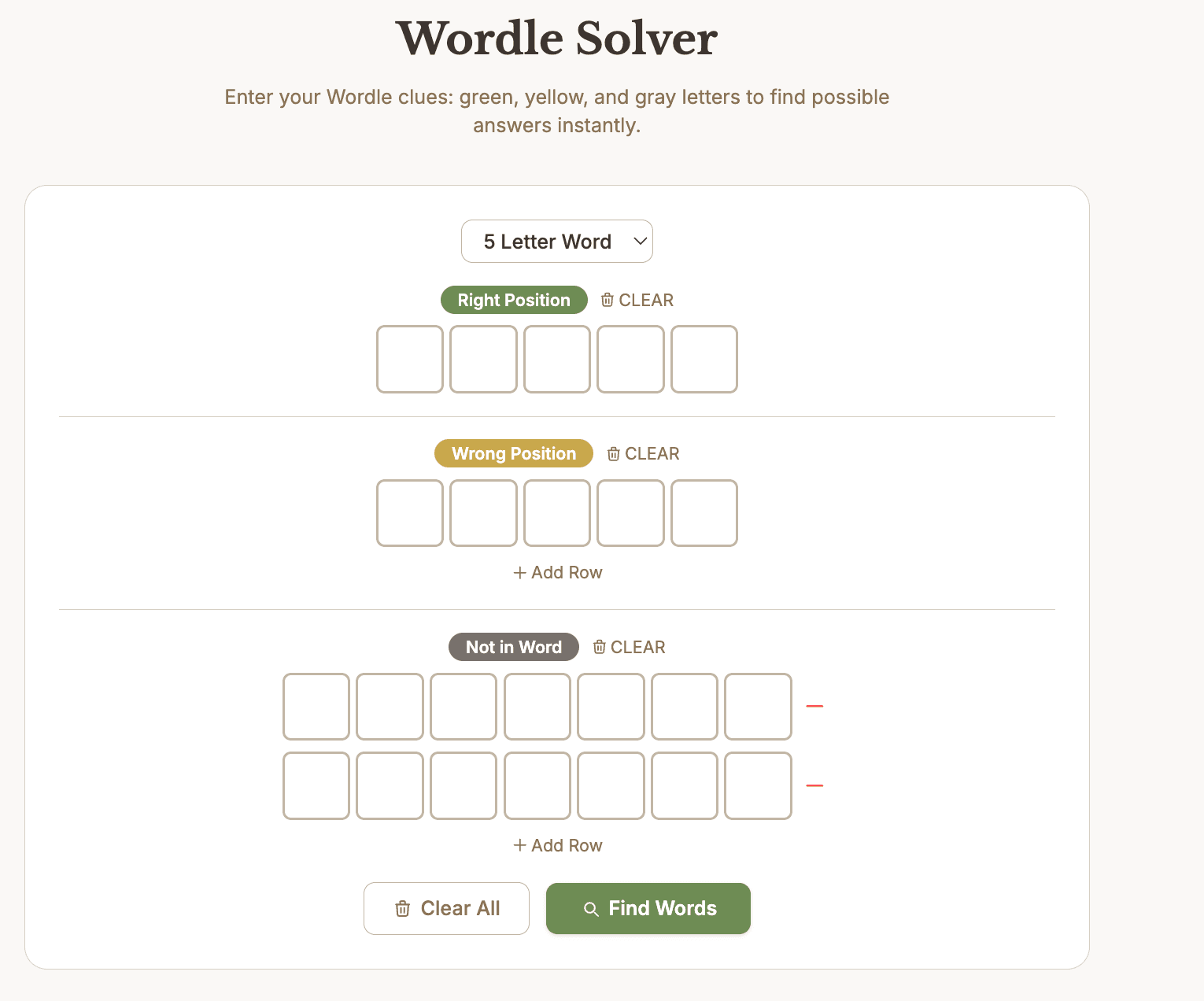 AI Word Finder