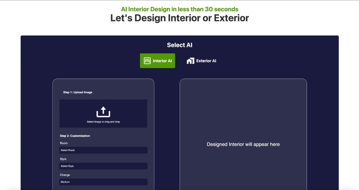 AI Interior Design