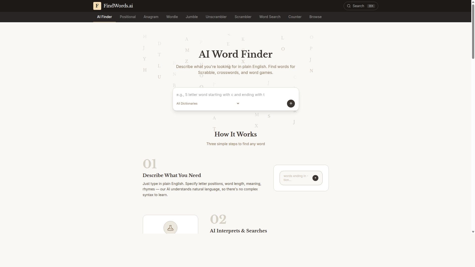 AI Word Finder