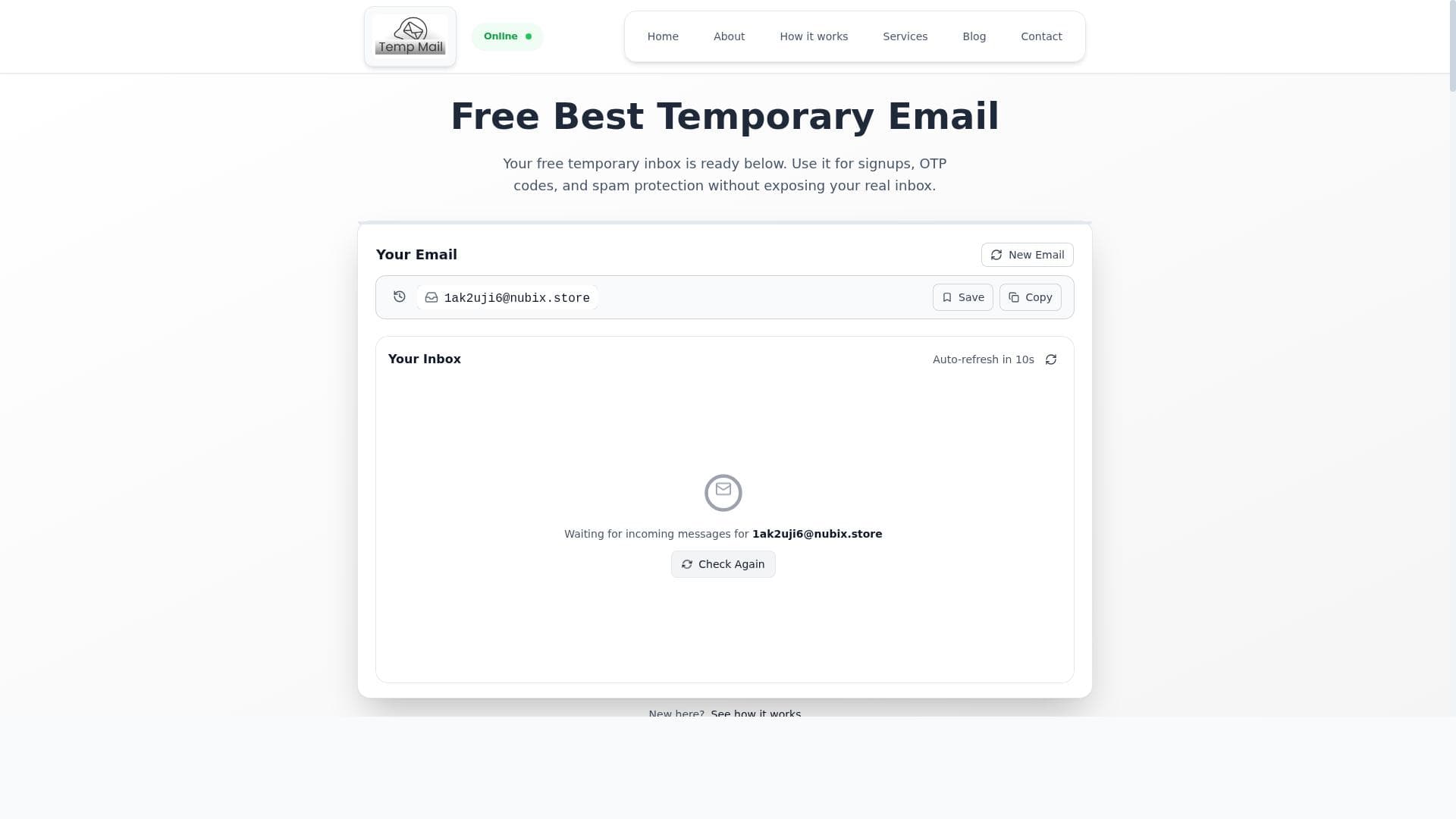 TempMail4u